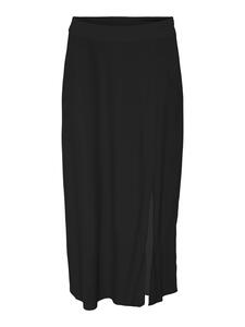 Rock Maxi elastischer Bund Seitenschlitze High Waist