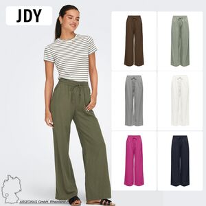 Hose hohe Taille weiter Beinschnitt Kordelzug Seitentaschen