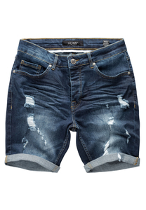 Jeans Shorts Stretch Denim Pants Destroyed Design A&S