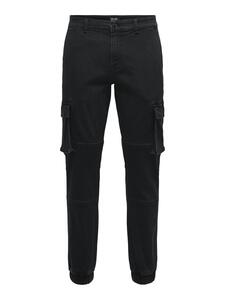 Jeans Tapered Fit mit Cargotaschen Freizeitjeans