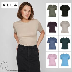 T-Shirt Rundhals Enger Schnitt Kurzarm