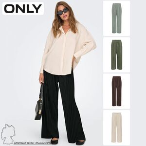 Hose Wide Leg elastischer Bund plissiert