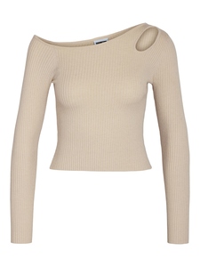 Pullover Ein-Schulter Slim Fit gestrickt
