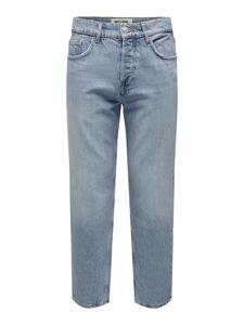 Jeans Regular Fit Denim Pants Straight mid Waist