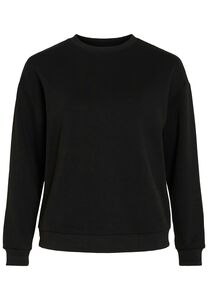 Pullover Rundhals lange �rmel weicher Sweatshirt-Look