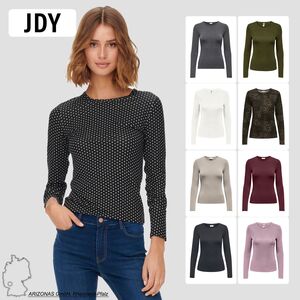 Langarmshirt Slim Fit Rundhals Elegant