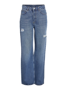 Damen Jeans Straight Fit hohe Taille
