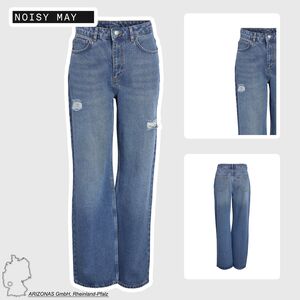 Damen Jeans Straight Fit hohe Taille