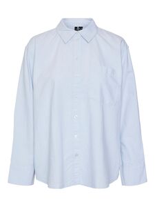 Bluse locker geschnitten Hemdkragen Streifenmuster