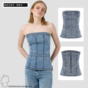 Top schulterfrei Slim Fit �rmellos Denim