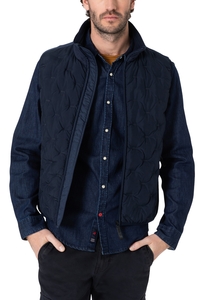 Weste wind- und wasserfest hoher Kragen wattiert 