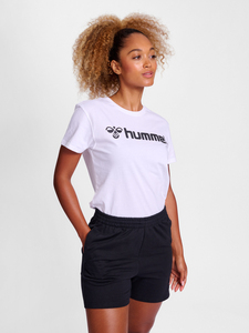 T-Shirt Regular Fit Stretch Rundhalsausschnitt Logo