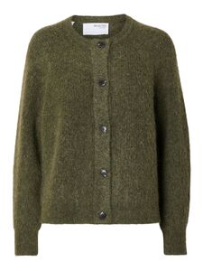 Strickjacke Relaxed Fit Rundhals Raglan�rmel Fallmaschen