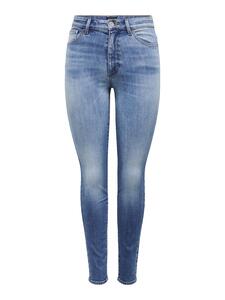 Jeans Skinny Fit hohe Taille Rei�verschluss G�rtelschlaufen