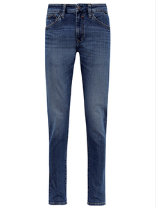 Jeans Skinny Fit Dunkle Waschung 5-Pocket Rei�verschluss
