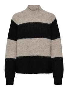 Strickpullover Hoher Kragen Langarm