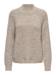 Strickpullover Hoher Kragen Langarm