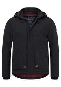 Softshell-Jacke wasserabweisend abnehmbare Kapuze