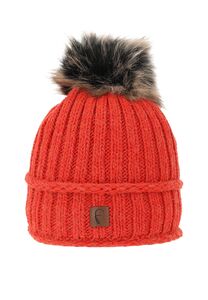 Strickm�tze mit Bommel Thermo-Fleece Beanie