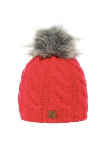 Beanie Bommelm�tze mit Zopfmuster Gef�ttert