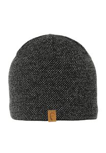 Strick Beanie mit Fleece Innenfutter und Melange Design