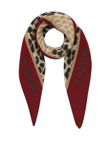 Leopardenmuster Dreieckstuch Animal Love mit cozy Oberfl�che
