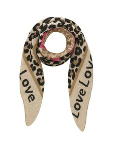 Leopardenmuster Dreieckstuch Animal Love mit cozy Oberfl�che