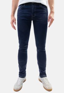 Feine Jeans Twill Denim mit Design-Falten und Kontrastn�hten