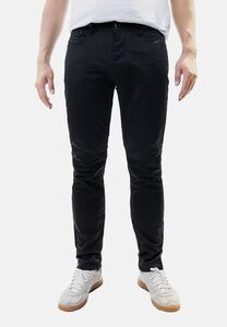 Chino Jeans im Black-Design mit feinem Stoff