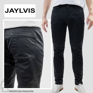 Chino Jeans im Black-Design mit feinem Stoff