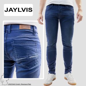 Jeans im Regular Fit mit Design-Falten und Twill-Denim