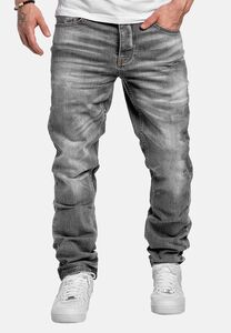 Herren Jeans Regular Fit Rei�verschluss  5-Pocket A&S