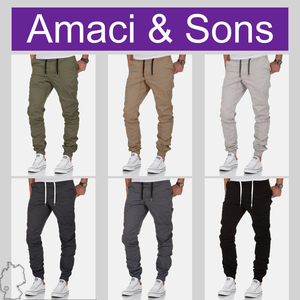 Stretch Jogger Chino Pants Hose Twill Style elastisch A&S