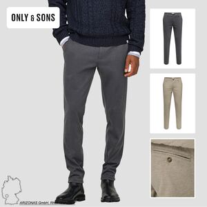 Hose Chino Slim Fit Rei�verschluss G�rtelschlaufen