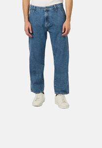 Jeans 5-Pocket-Denim Druckknopf mittlere Taille