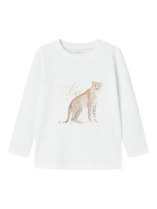 Kinder Langarmshirt mit Gepard und Schriftzug