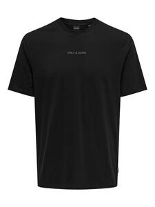 Weiches Jersey T-Shirt Rundhals Gummidruck Komfort