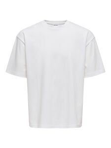 Bequemes Rundhals T-Shirt Dropped Shoulder