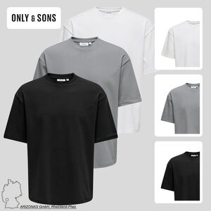 Bequemes Rundhals T-Shirt Dropped Shoulder