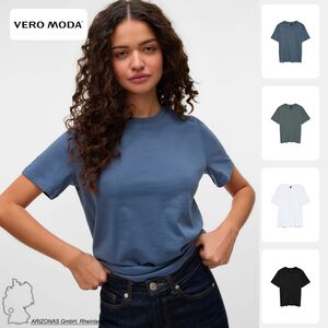 Klassisches T-Shirt mit Rundhalsausschnitt