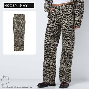 Straight Fit Jeans mit Zebra-Print Denim Stoffhose