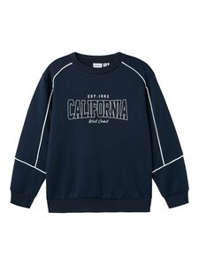 Sweatshirt California Design Pullover Abgesetzte Schultern