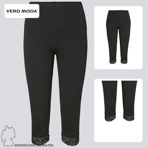 Kurze Leggings Spitzen-Details Hose