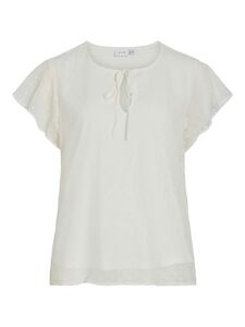 T-Shirt mit P�nktchen und Kordel-Detail an Ausschnitt