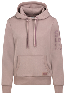 Kapuzenpullover mit K�ngurutasche und Logoprint