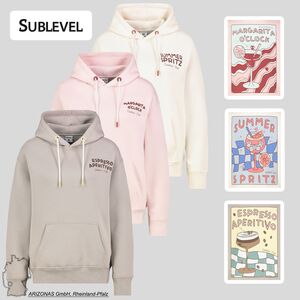 Hoodie mit Sommer Motiv und K�ngurutasche
