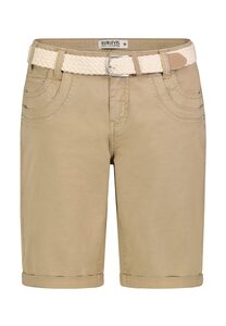 Chino Bermuda Shorts Flechtg�rtel Umschlag Modisch