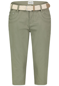 Caprihose Chino Shorts mit geflochtenem G�rtel