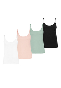 Basic Jersey Tanktop verstellbare Spaghettitr�ger 