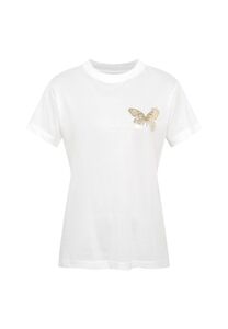 Kurzarm T-Shirt mit Schmetterling Motiv